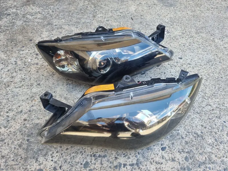 Subaru Impreza G3 Wrx 08 -14 Front Hid Xenon Headlights Pair Genuine Set Smoked 1