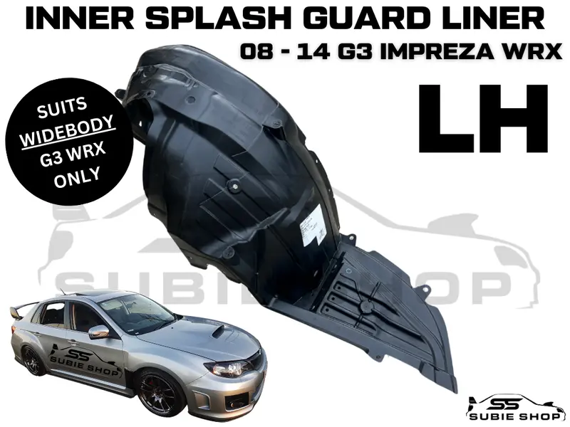 Subaru Impreza G3 Wrx 08 - 14 Lhf Left Front Wheel Arch Stone Splash Inner Guard 1
