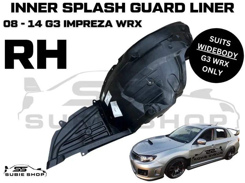 Subaru Impreza G3 Wrx 08 -14 Rhf Right Front Wheel Arch Stone Splash Inner Guard 1