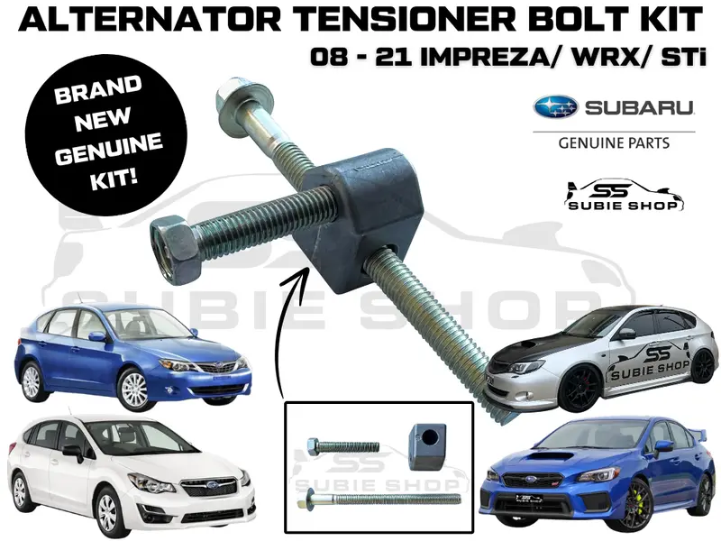 Subaru Impreza Gh G3 Wrx Sti 08-21 Ej Alternator Belt Bracket Bolt Tensioner Set 1