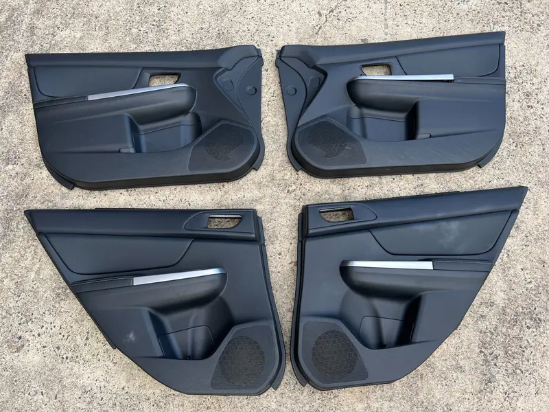 Subaru Impreza Gj G4 11 - 16 Leather Interior Door Trims Cards Set Black Genuine 1