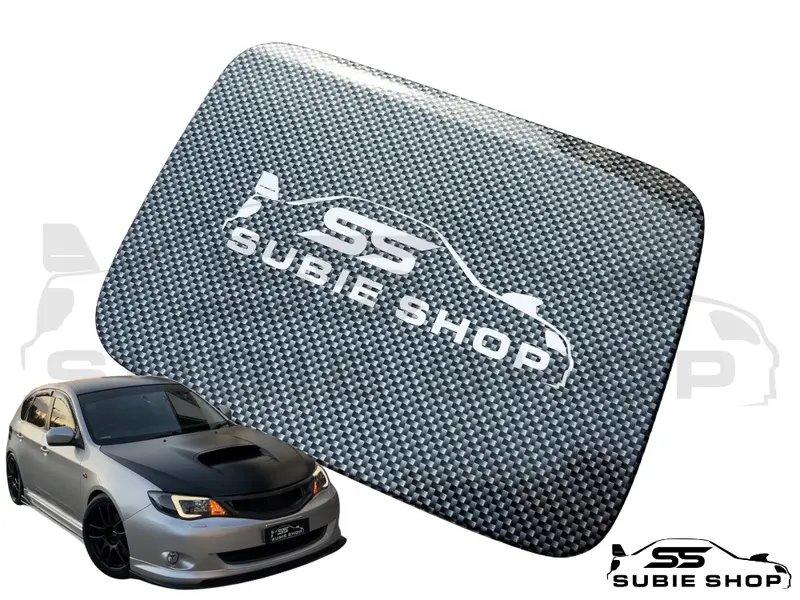 Subaru Impreza Hatch 08 - 11 Gh G3 Carbon Fiber Wrapped Petrol Door Lid Panel Ss 1