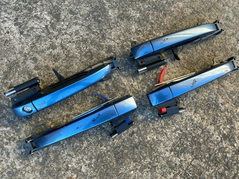 Subaru Impreza Rs Gh G3 08 - 11 Exterior Door Handles Full Set Blue 64Z Genuine 1
