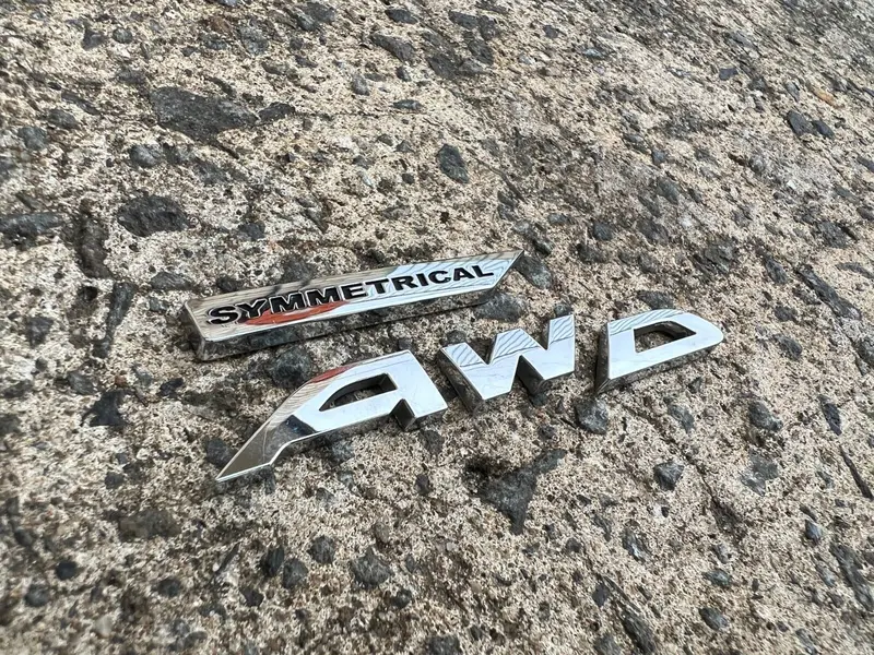 Subaru Impreza Rs / Wrx 08 - 11 Rear Chrome Symmetrical Awd Badge Decal Genuine 1