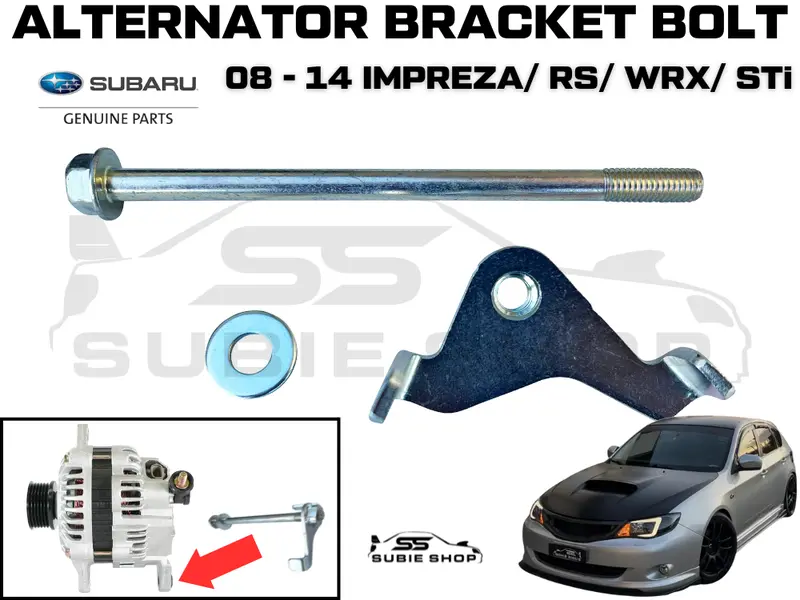 Subaru Impreza Wrx Gh G3 Sti 08 - 14 Turbo Rs Alternator Bracket Bolt Tensioner 1