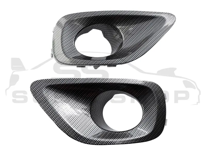 Subaru Liberty Carbon Fiber Wrap 03 - 06 Fog Light Surround Covers Trim Set L R 1