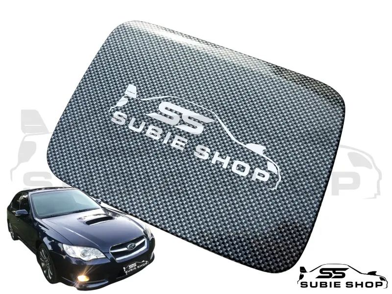 Subaru Liberty Gt Gen4 Outback 03 -09 Carbon Fiber Wrapped Petrol Door Lid Panel 1