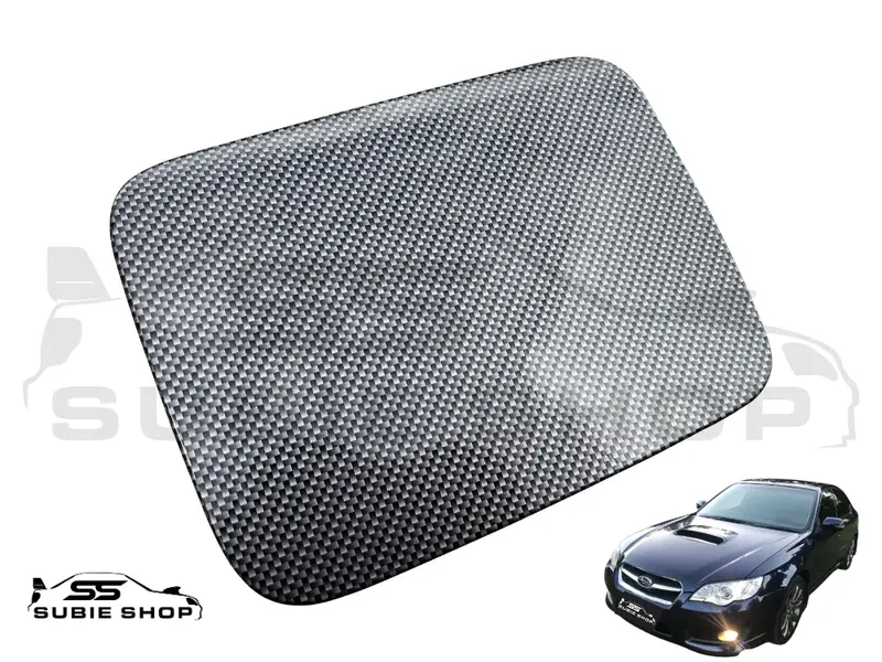 Subaru Liberty Gt Gen4 Outback 03 -09 Carbon Fiber Wrapped Petrol Door Lid Panel 1