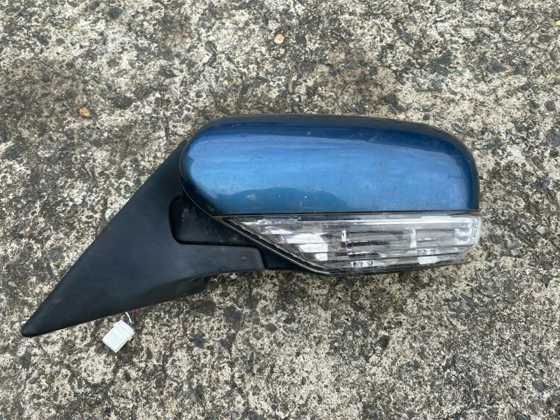 Subaru Liberty Gt Outback Gen 4 03 6 Genuine Left Passenger Side Mirror Blue 33A 1