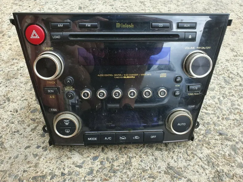 Subaru Liberty Gt Spec B Series 2 06 09 Mcintosh Stereo Head Unit Fascia Climate 1