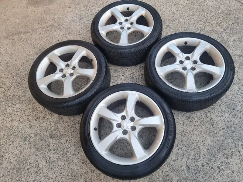 Subaru Liberty Gt Turbo 03-06 Set 4 Factory 17" Inch Alloy Mag Wheels Rims Tyres 1