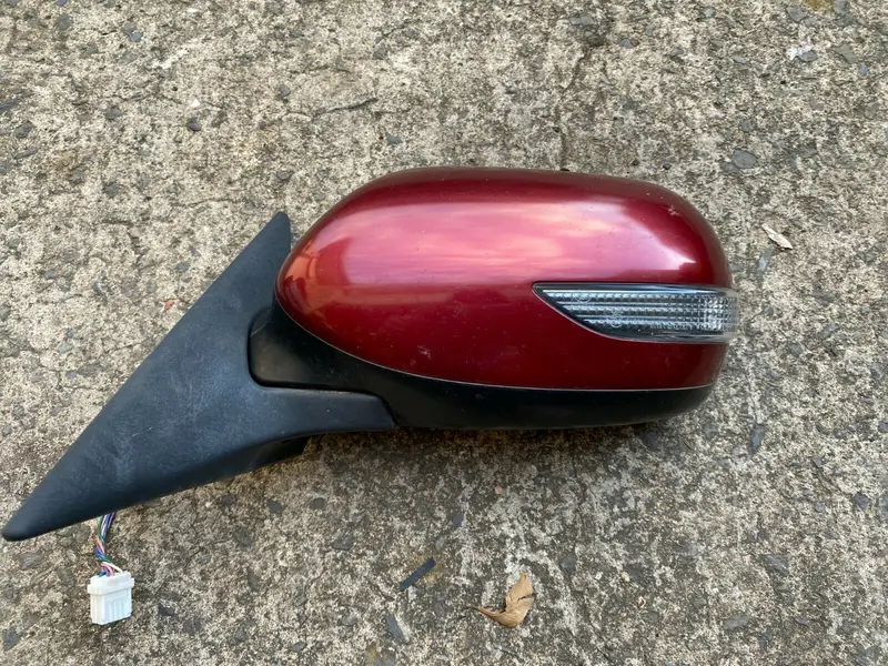 Subaru Liberty Outback 06 - 09 Gen4 Passenger Side Electric Mirror Red 69Z Left 1