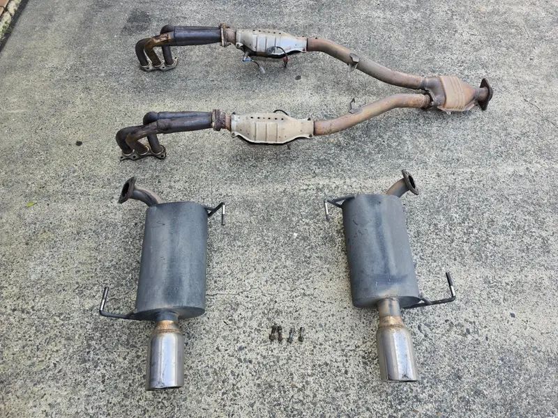 Subaru Liberty Sedan 03-09 H6 Aftermarket Headers Exhaust System Pipe Muffler 1