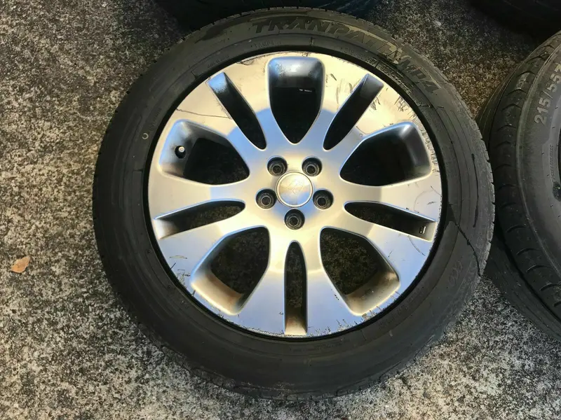 Subaru Outback Gen 4 4Th 03 - 09 Series 2 Factory Set Of Wheels Tyres 215/55 17" 2
