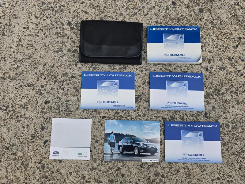 Subaru Outback Liberty H6 Gen 4 2003 -2009 Log Book Wallet Accessories Brochures 1