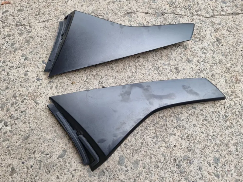 Subaru Xv Gt 17 - 21 Factory Roof Tailgate Hatch Spoiler Side Trims Panels Black 1