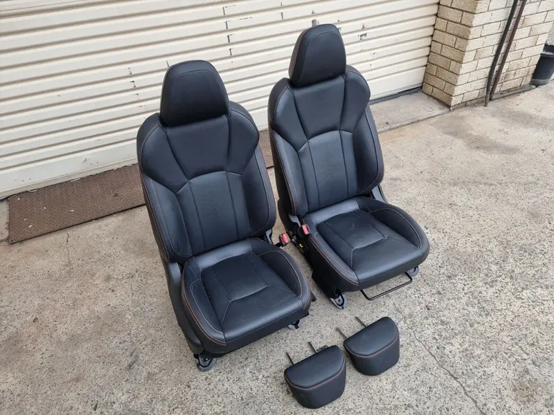 Subaru Xv Gt 2017 - 21 Orange Stitching Leather Interior Front Seats Driver Pair 1