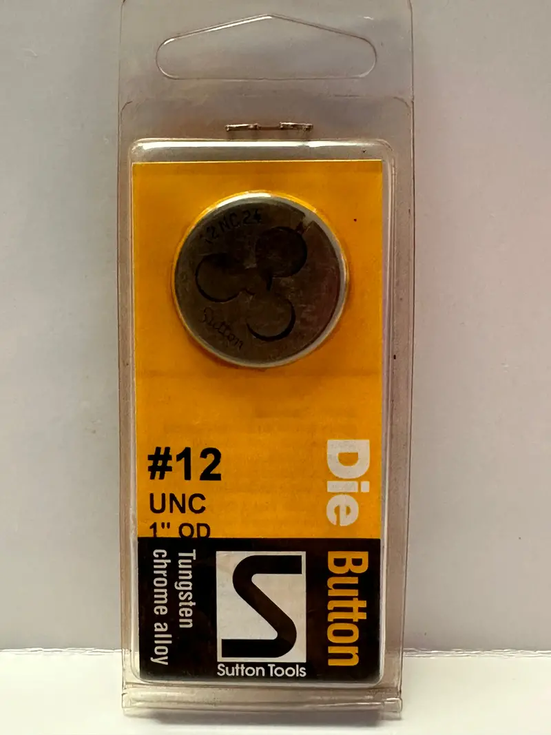 Sutton #12 Unc 1" Od Button Die 1