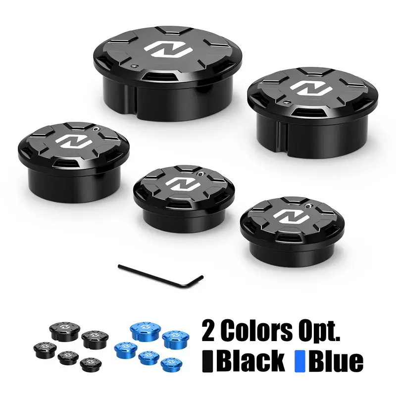 Swingarm Pivot Shaft Hole Block Caps Plugs Set For Suzuki Dr650 S / Se 1996-2024 1
