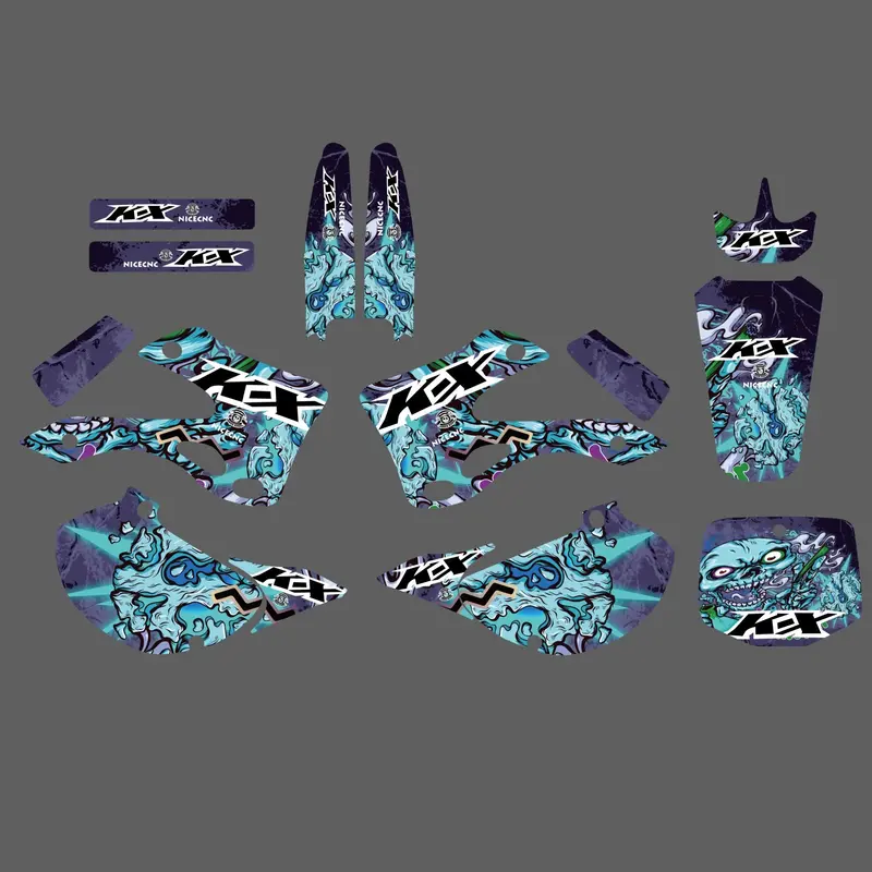 Team Graphics Background Decals For Kawasaki Kx125/Kx250 1999-2002 3