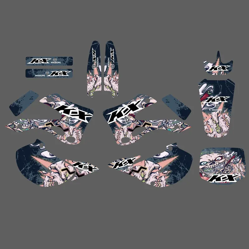 Team Graphics Background Decals For Kawasaki Kx125/Kx250 1999-2002 5