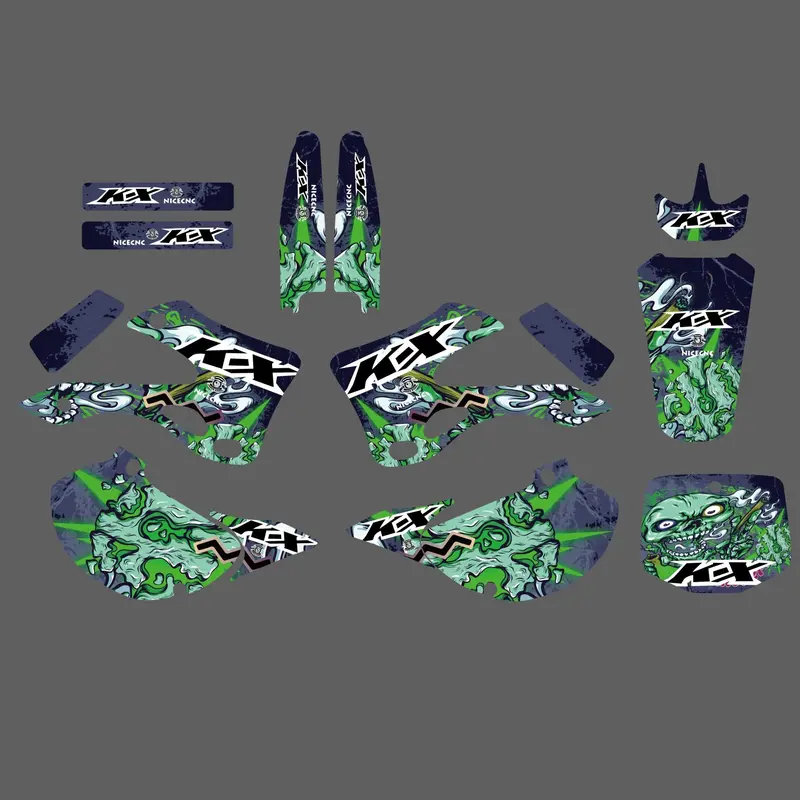 Team Graphics Background Decals For Kawasaki Kx125/Kx250 1999-2002 5