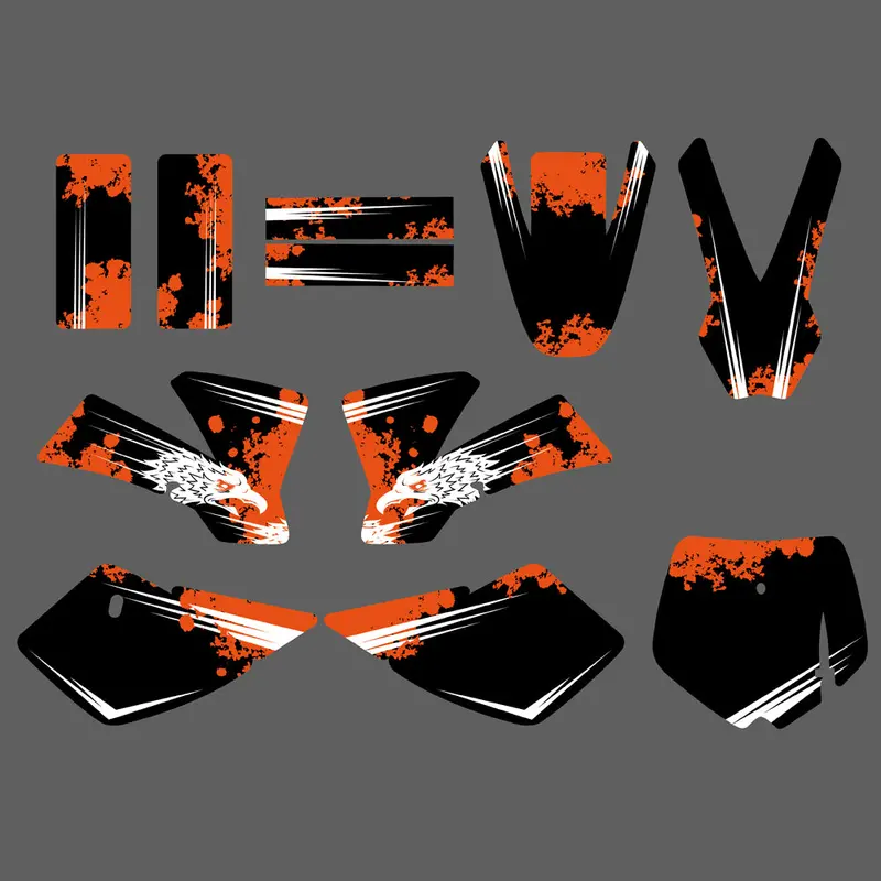 Team Graphics Background Decals Sticker For Ktm Sx50 2002-2008 1