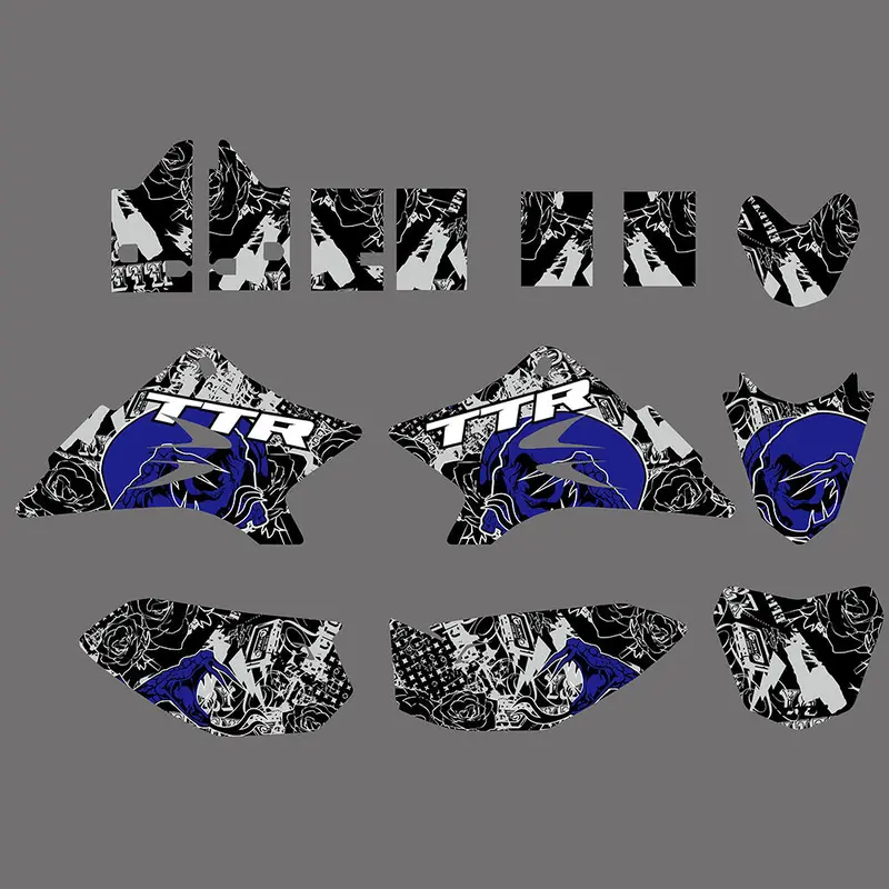 Team Graphics Background Decals Sticker For Yamaha Ttr50 2006-2015 1