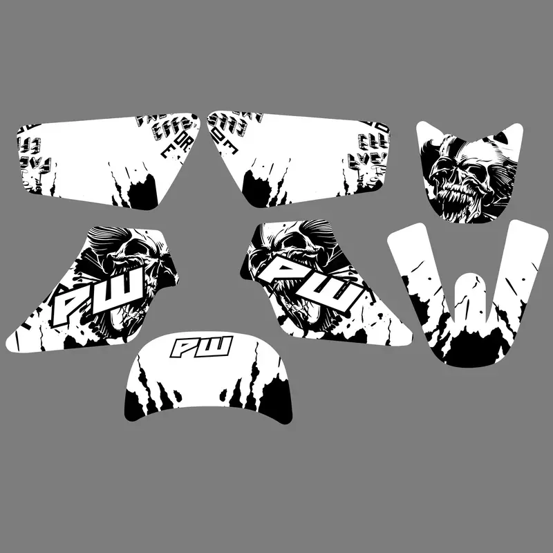 Team Graphics Background Decals Stickers For Yamaha Pw50 1981-2021 All Years 2