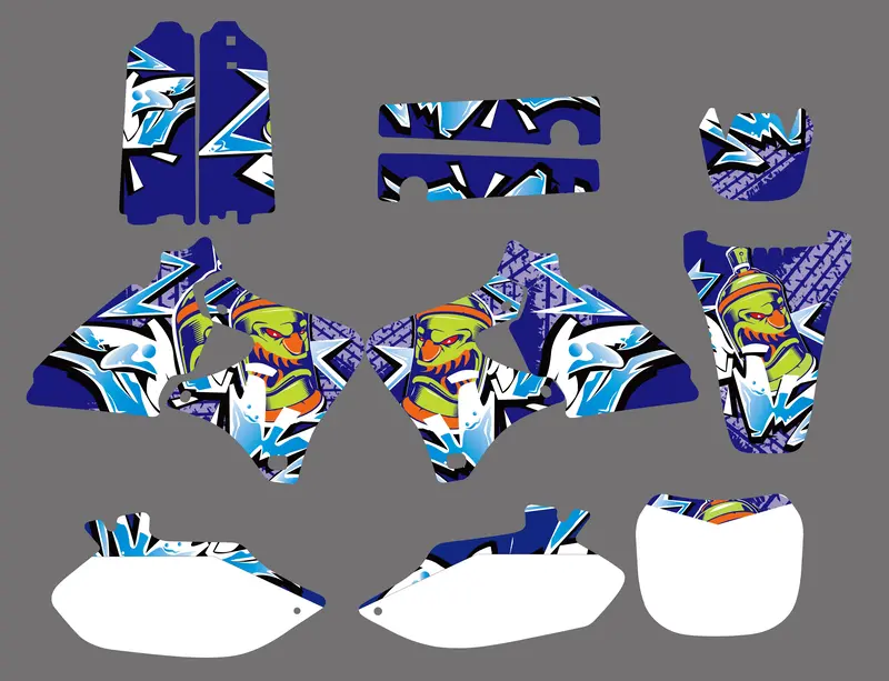 Team Graphics Backgrounds Decals Kit For Yamaha Yz250f Yz400f Yz426f 1998-2002 1