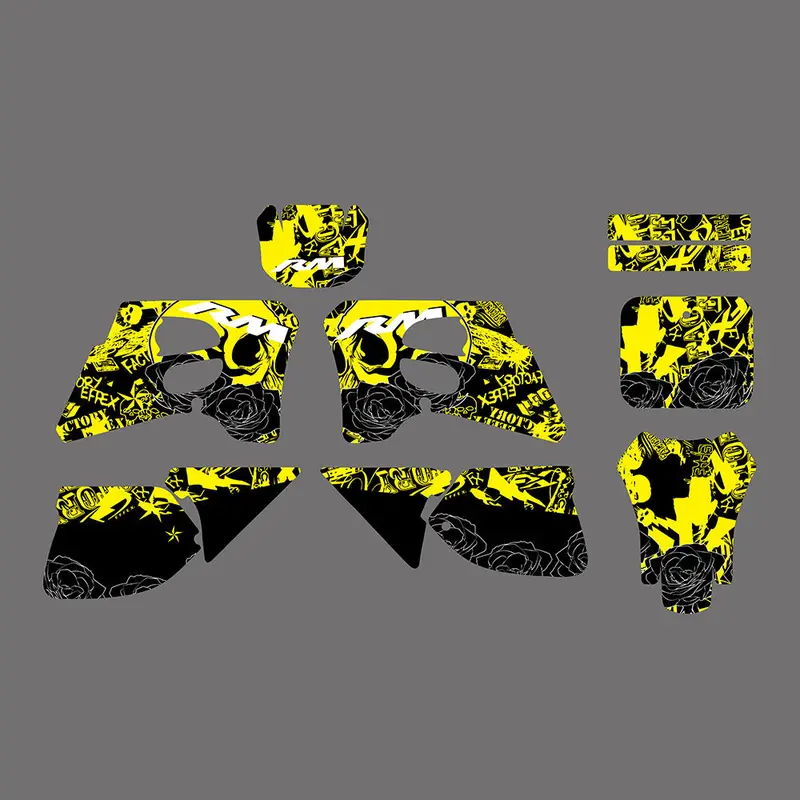 Team Graphics Backgrounds Decals Stickers For Suzuki Rm125 Rm250 1993-1995 1
