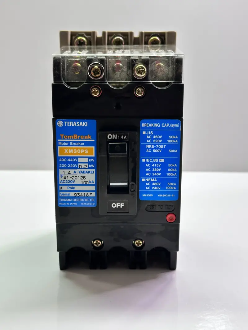 Terasaki Xm30ps 3 Pole, 1.4A Power Switching Circuit Breaker 1