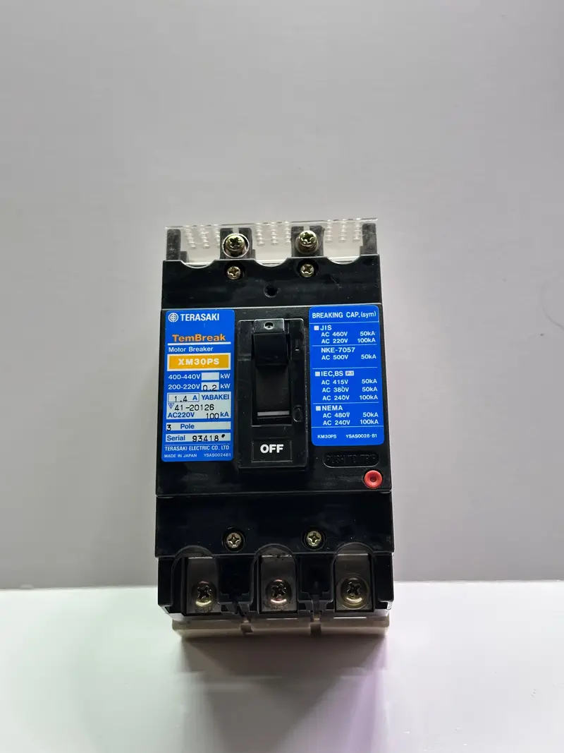 Terasaki Xm30ps 3 Pole, 1.4A Power Switching Circuit Breaker 2