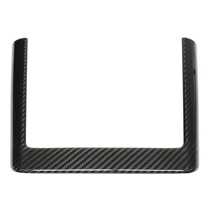 Tesla Model Y 2025+ Facelift Dry Carbon Wireless Charger Frame Cover - V1 1
