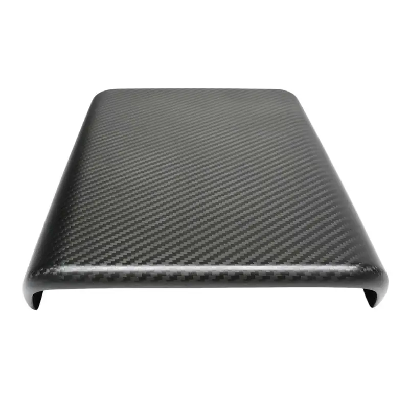 Tesla Model Y 2025+ Facelift Matte Dry Carbon Armrest Cover - V1 1