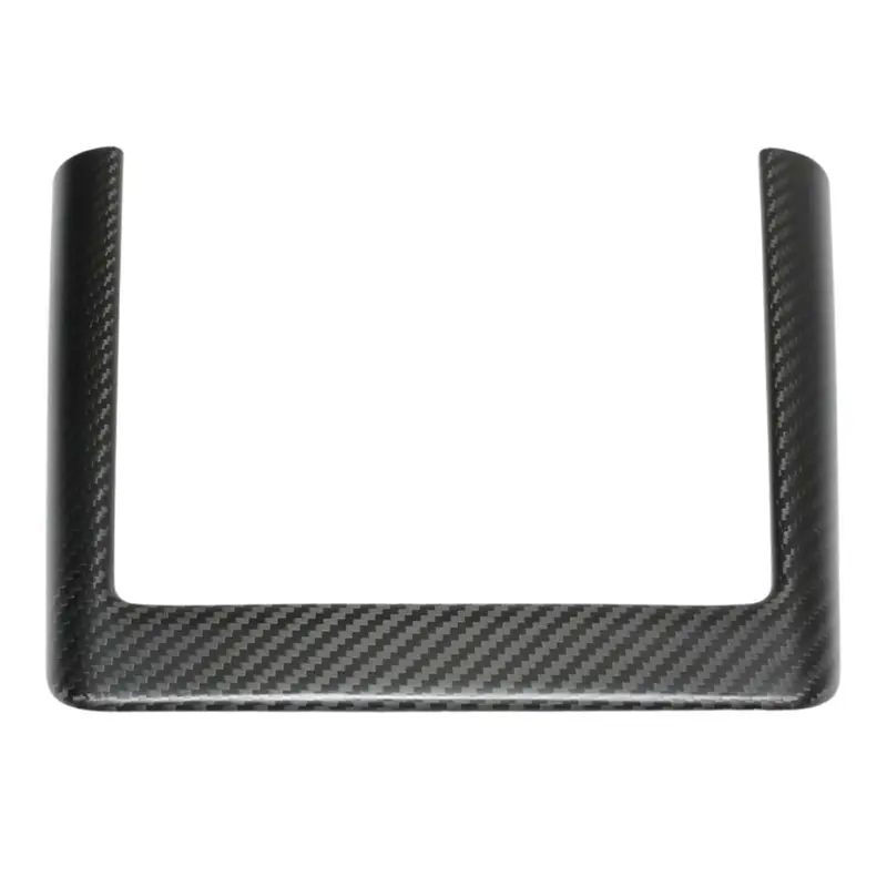 Tesla Model Y 2025+ Facelift Matte Dry Carbon Wireless Charger Frame Cover - V1 1
