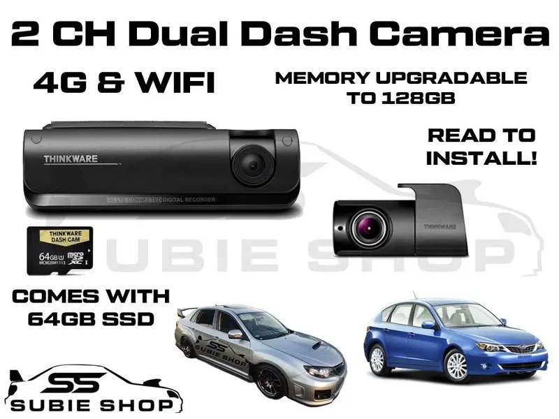 Thinkware Full Hd Dual Dash Cam Kit 4G & Wifi Connected - 64Gb T700d64 Parking 1