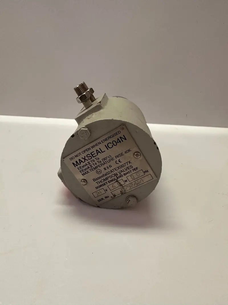 Thompson Ico4n Maxseal Solenoid Operated Valve Y523aa1h1bs Eexna Ii T6 Ta 1