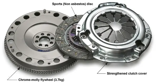 Toda 4Ag Ultra Light Weight Chrome-Molly Flywheel & Sports Clutch Kit (Ae86 ~'87.4 / Ae92 ~'89.4 / Aw11 (Na) ~'85.5) 200Mm 26000-4Ag-01N 1