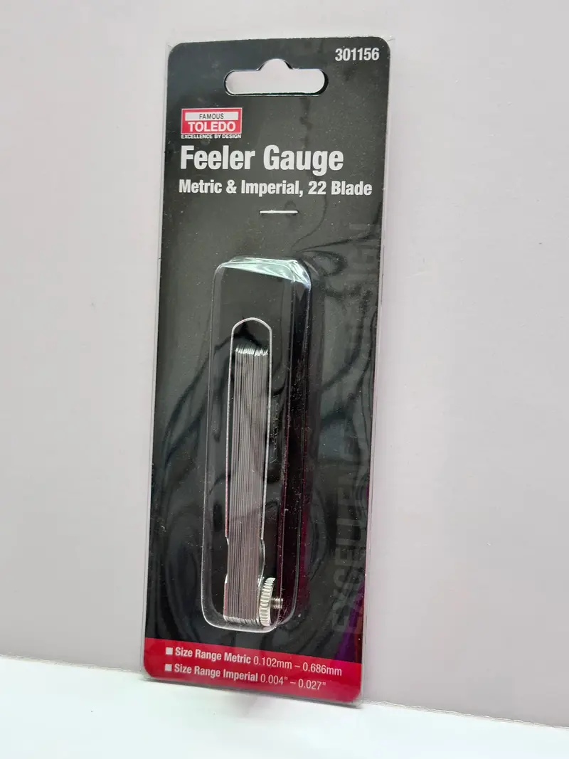 Toledo 301156 Feeler Gauge, Dual Straight 22 Blade Metri / Imperial 1