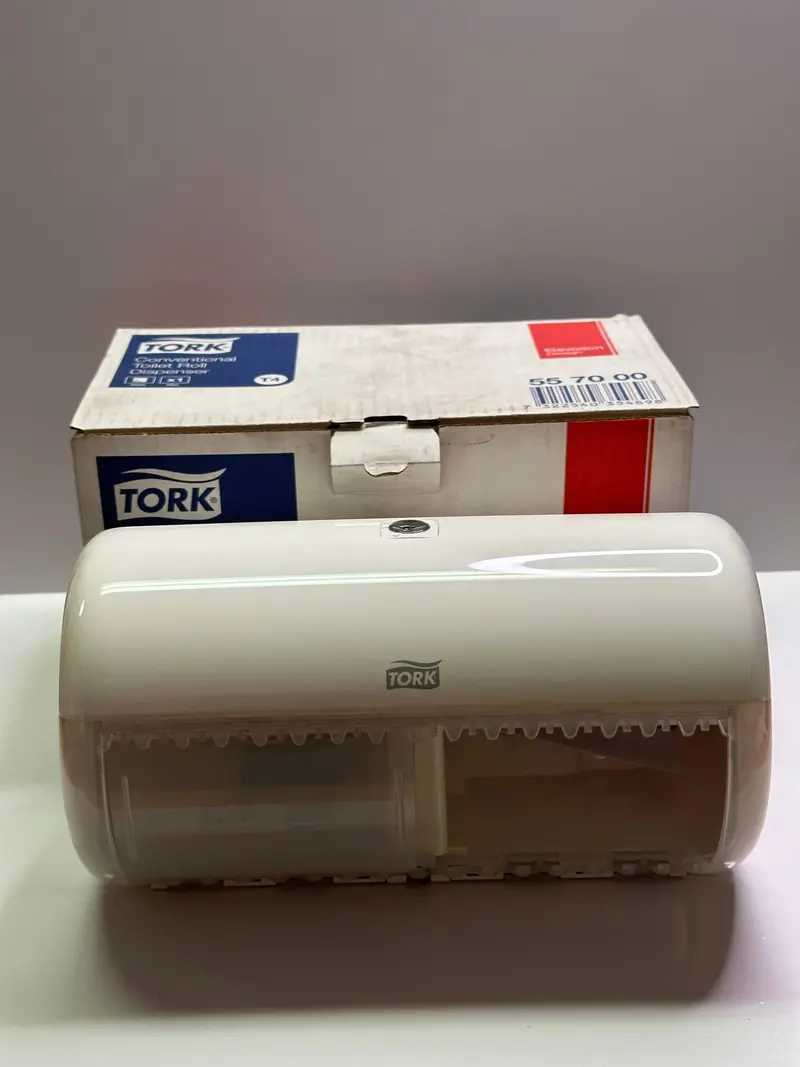 Tork 557000 Conventional Toilet Roll Dispenser (White) 1