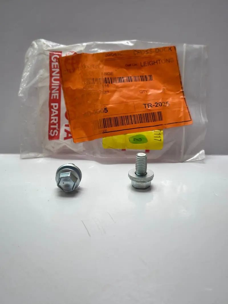 Toyota 9167180816 Genuine Flange Bolt (Transmission Control Cable Bracket) Bag Of 2 1
