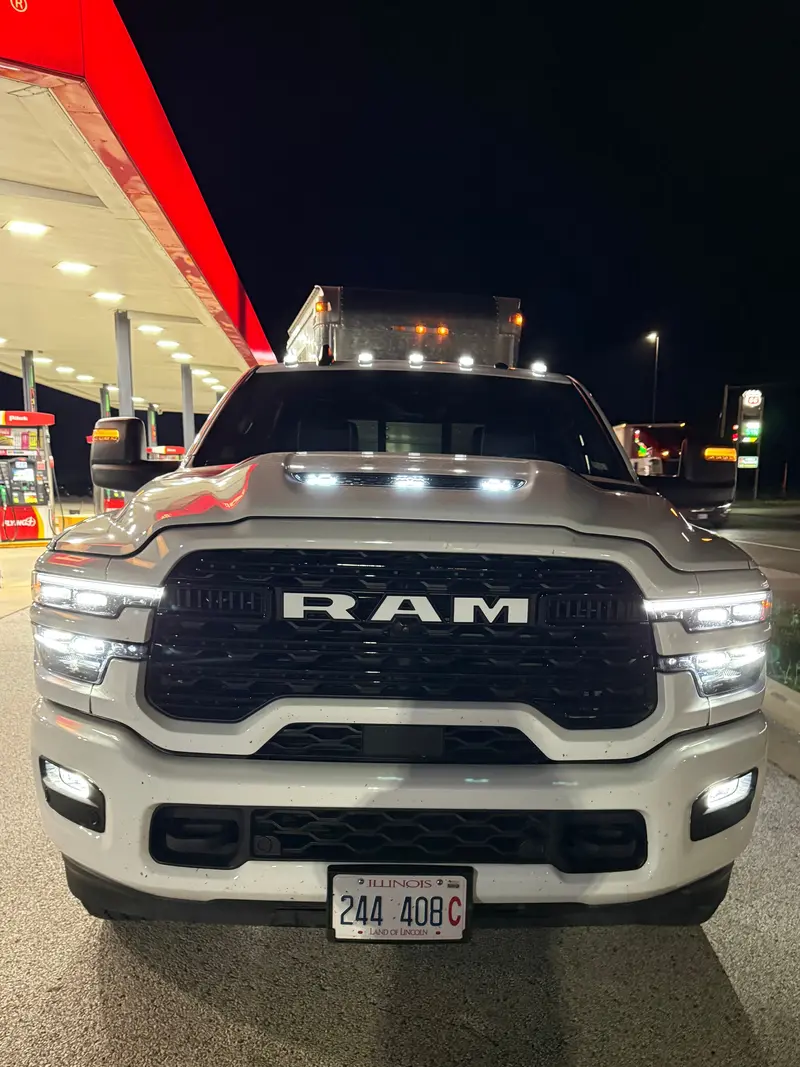 TRX-Style Hood Grill Clearance Lights with White LED – Compatible with Challenger, Charger, Durango, and Ram