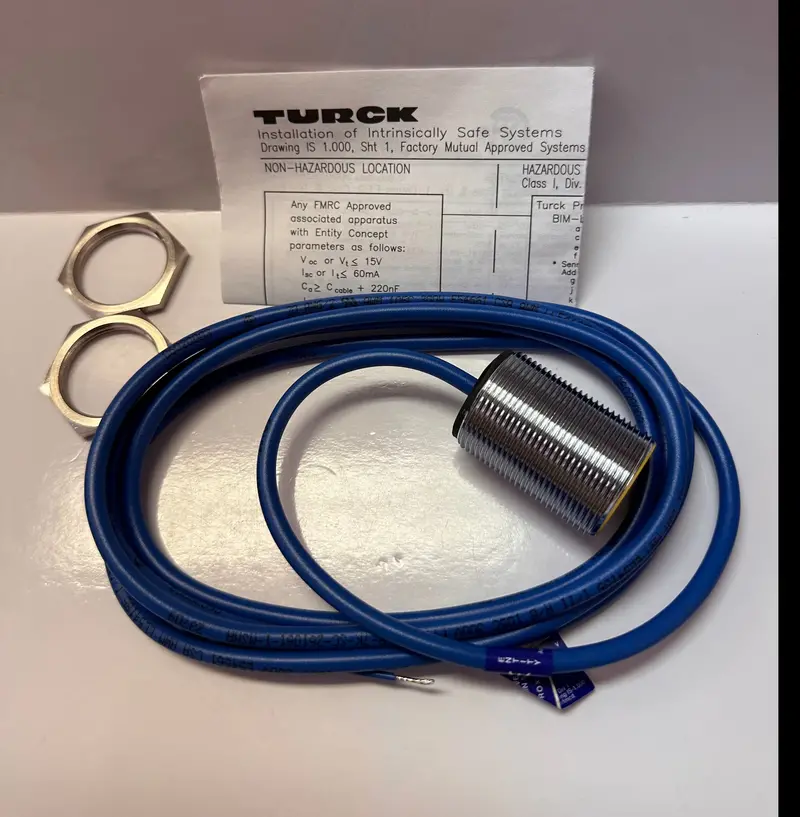 Turck Bi10-G30-Y0x Barrel Style Inductive Proximity Sensor 1005459, Intrinsically Safe 1