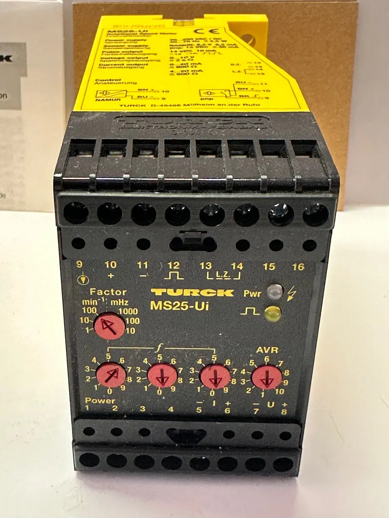 Turck Ms25ui Rotation Speed Monitor Nib 1
