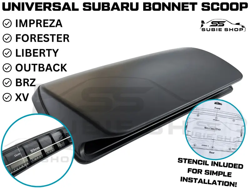 Universal Bonnet Scoop For Subaru Models Impreza Liberty Forester Outback Brz Xv 1