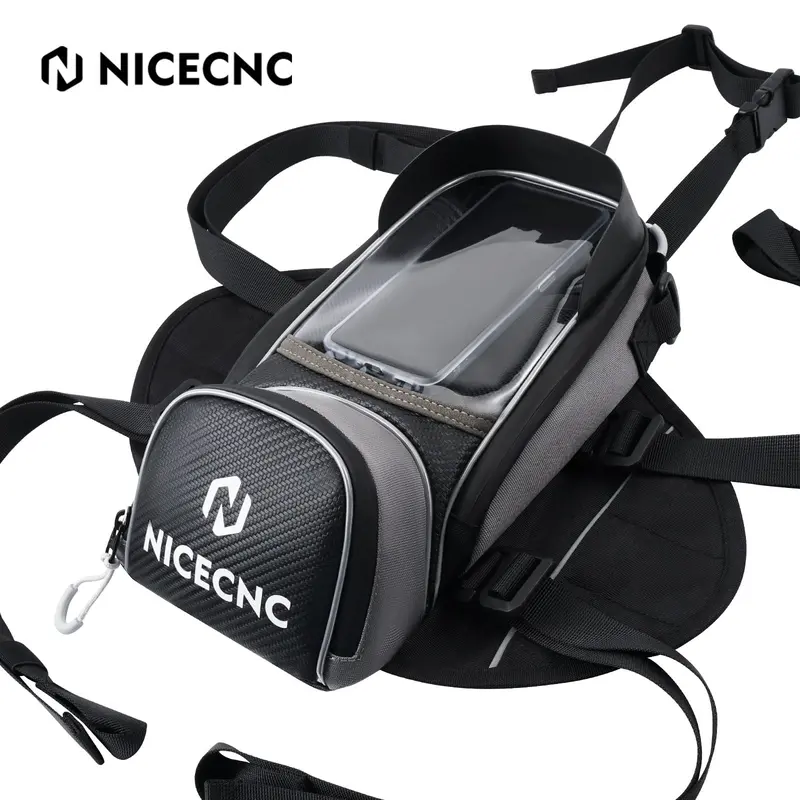 Universal Motorcycle Magnetic Tank Bag Front Fuel Storage Saddle Bag 1