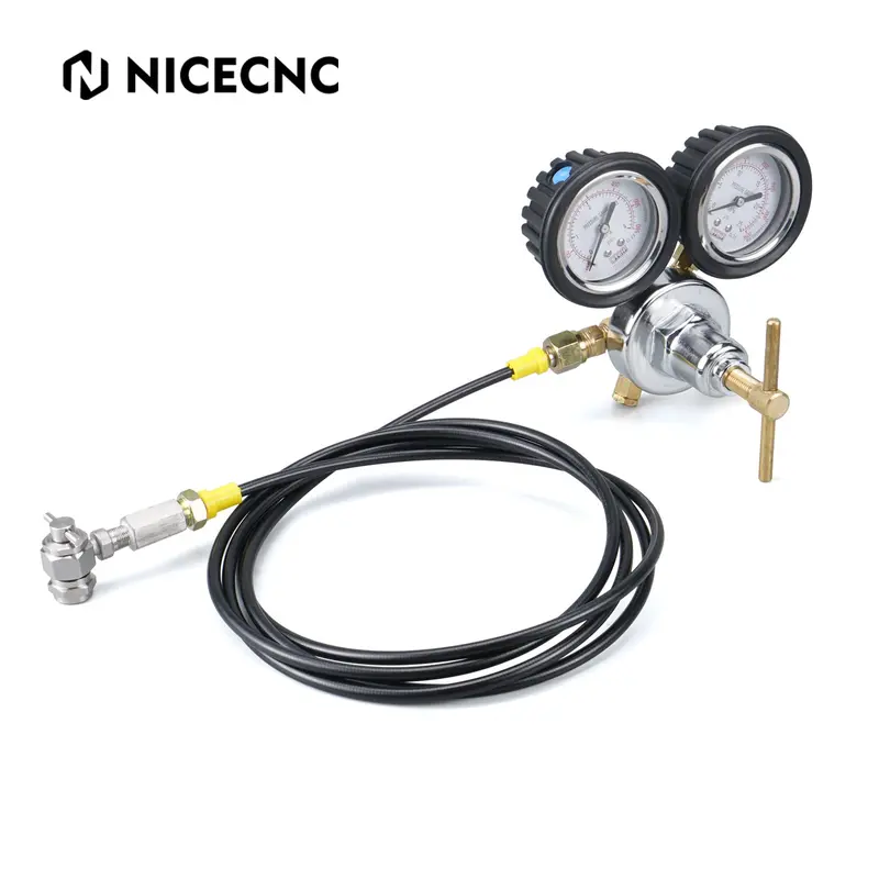 Universal Nitrogen Regulator Shock Fill Kit 8' Hose W/ Cga580 Connection 3