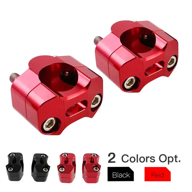 Universal Off-Road Motorcycle Atv Handlebar Mounts 7/8" To 1 1/8" Fat Bar Adapter Kit Riser 1