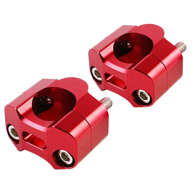 Universal Off-Road Motorcycle Atv Handlebar Mounts 7/8" To 1 1/8" Fat Bar Adapter Kit Riser 1